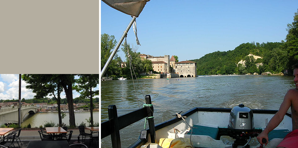 Mit geliehen Booten können Sie den Fluss für ein Picknick oder zum Schwimmen hinauffahren.